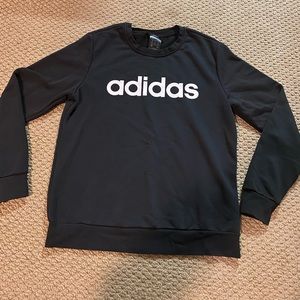 Adidas plain black sweatshirt